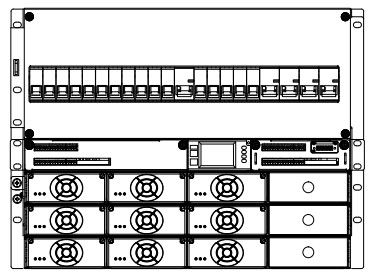 منبع تغذیه سوئیچینگ رک 19 اینچی AC Dc 3 فاز 32.5 کیلوگرم وزن